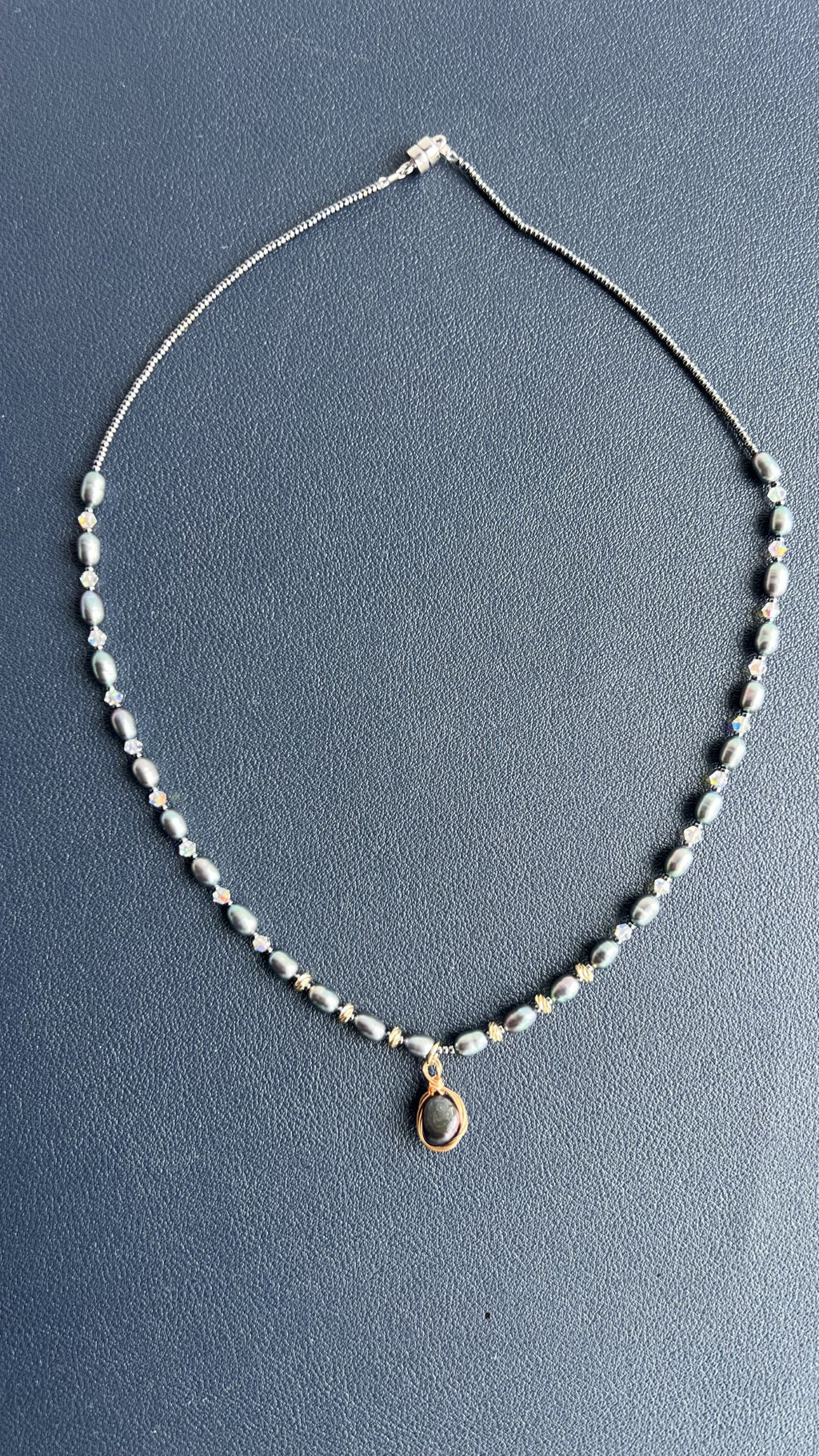 Ocean Blue Necklace Freshwater Pearl Collection