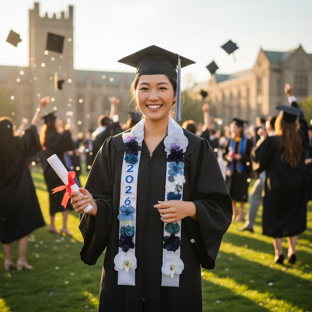 Graduation Floral Sash