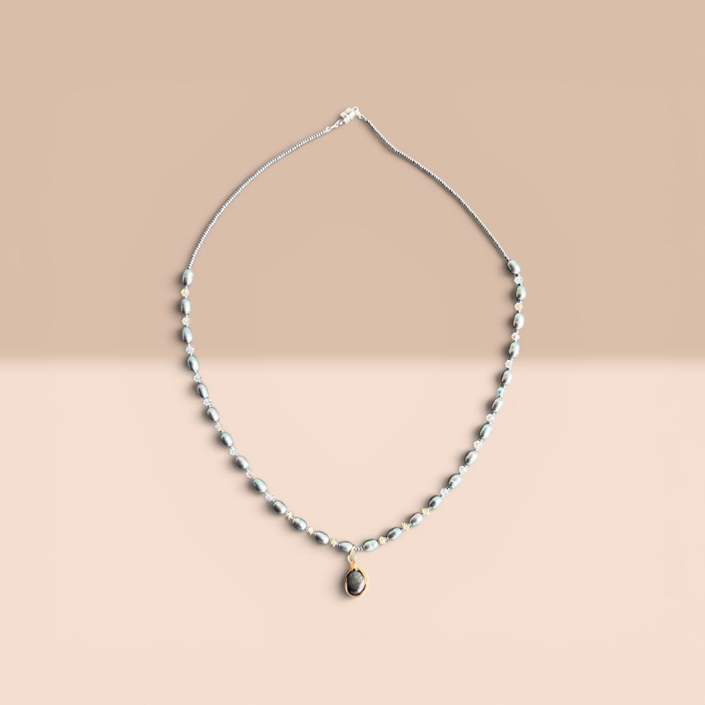 Ocean Blue Necklace Freshwater Pearl Collection