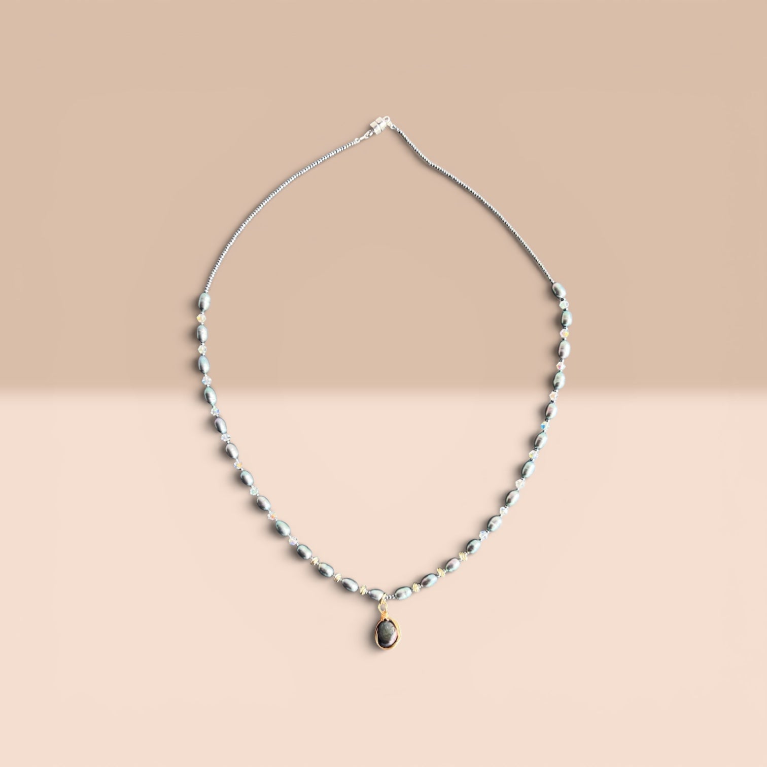 Ocean Blue Necklace Freshwater Pearl Collection