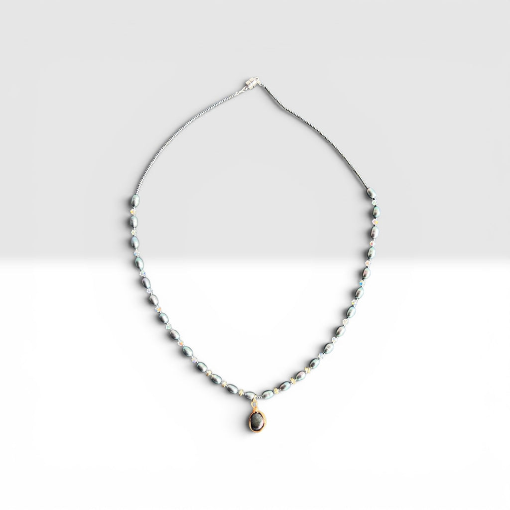 Ocean Blue Necklace Freshwater Pearl Collection