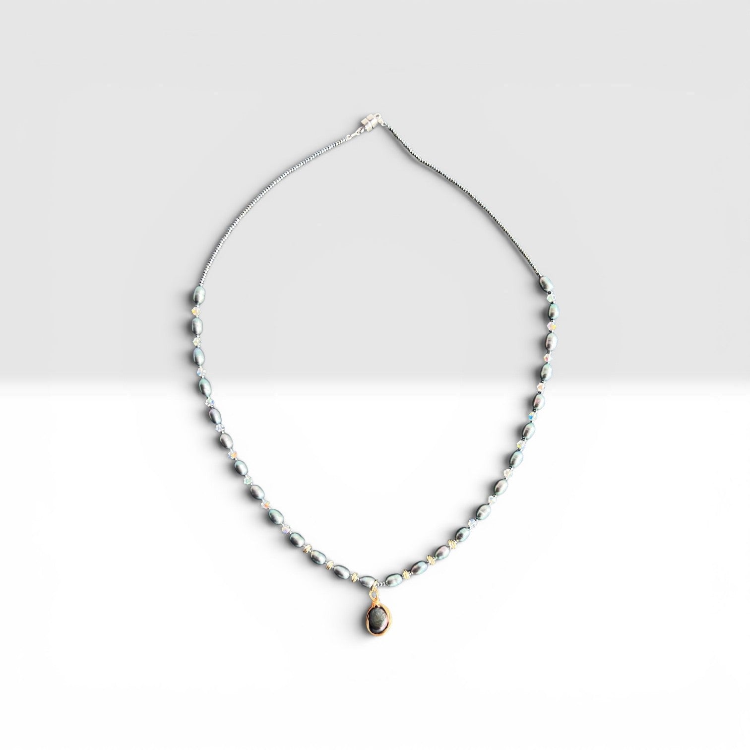 Ocean Blue Necklace Freshwater Pearl Collection