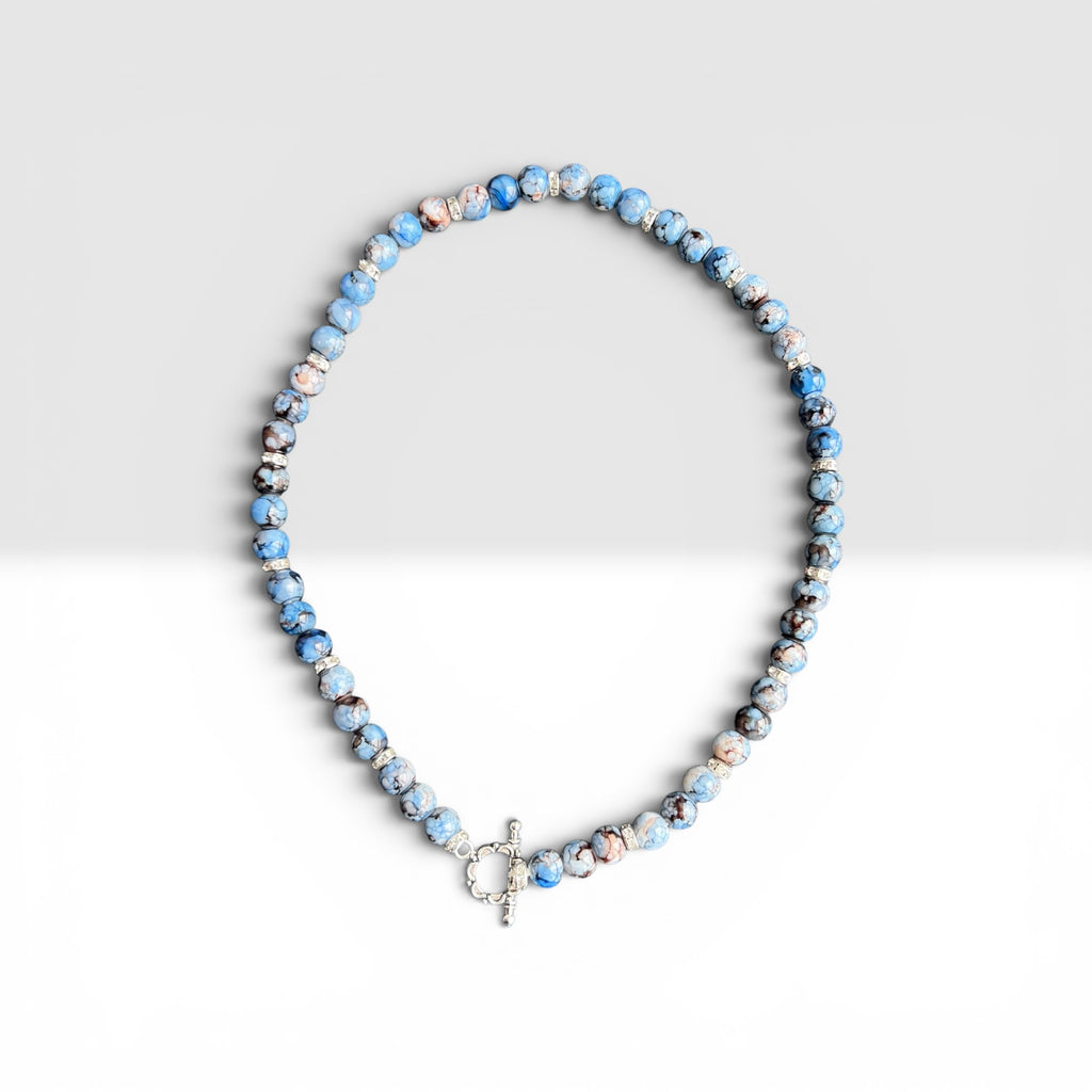 Jewelry - Blue Glass Bead Necklace