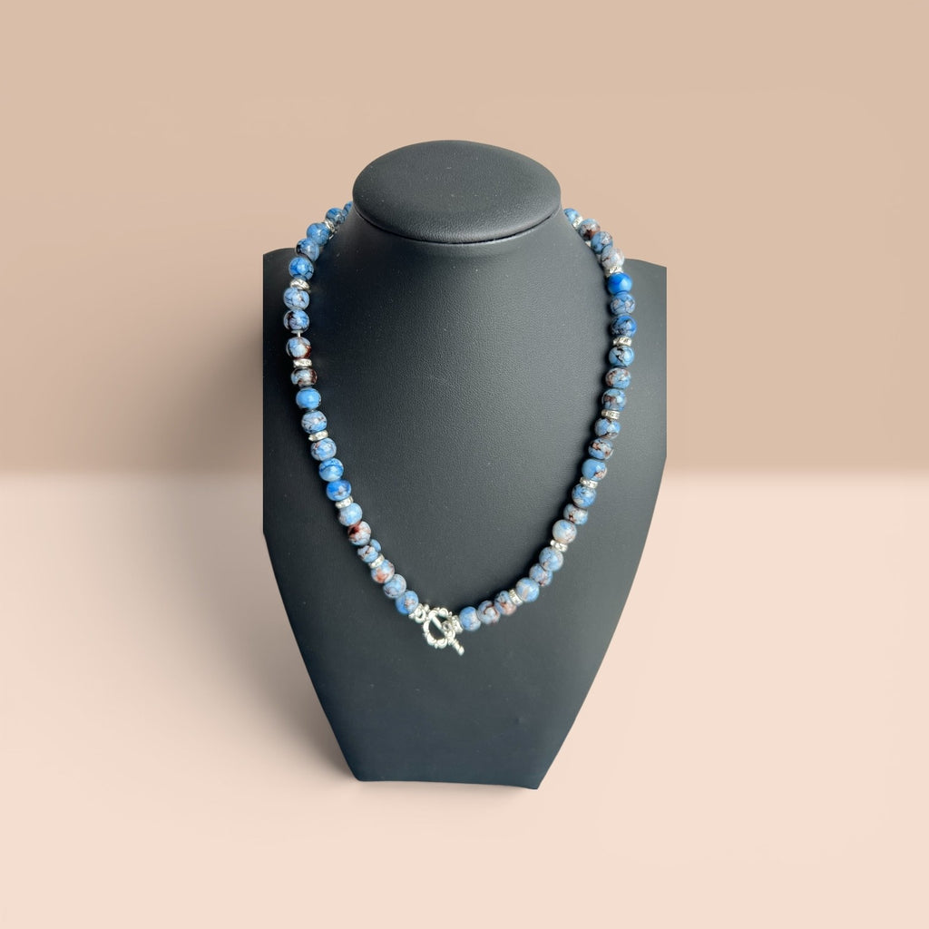 Jewelry - Blue Glass Bead Necklace