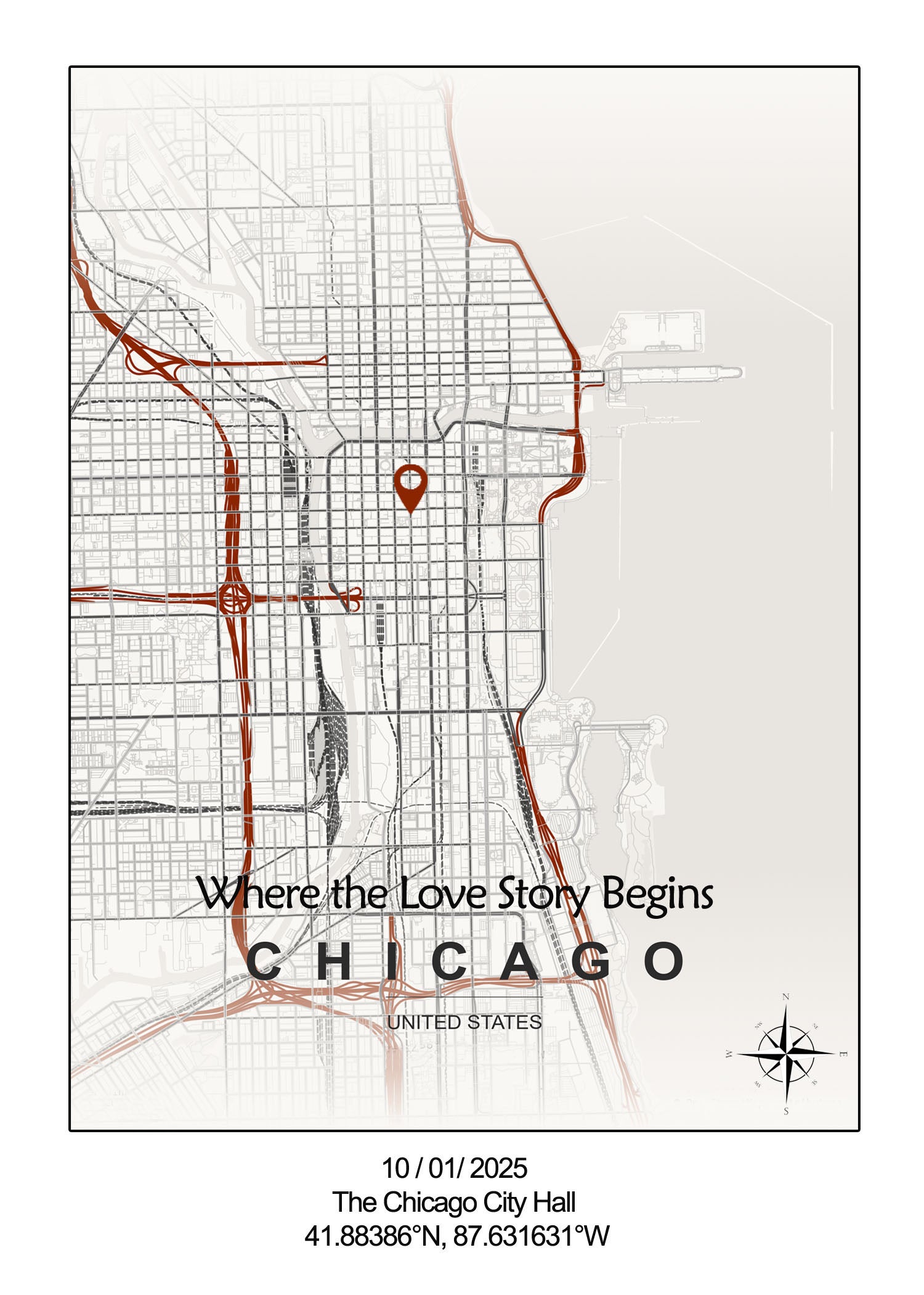 Personalized Map Magnet