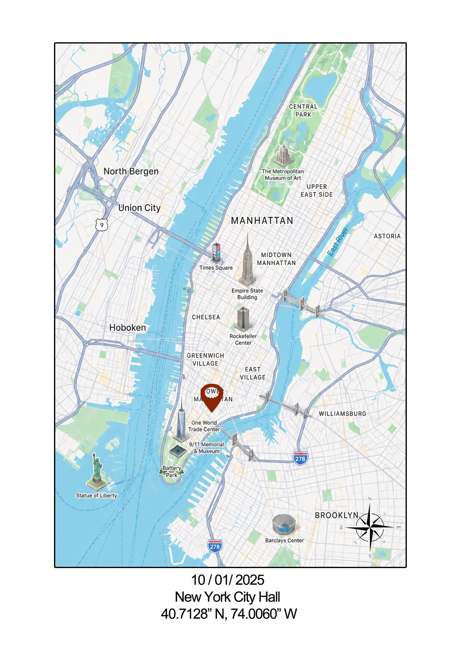 Personalized Map Magnet
