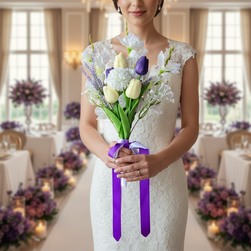Serenity bridal bouquet soft silk flowers wedding – True Moments Company
