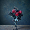  Wednesday bridal bouquet dark floral silk wedding – True Moments Company
