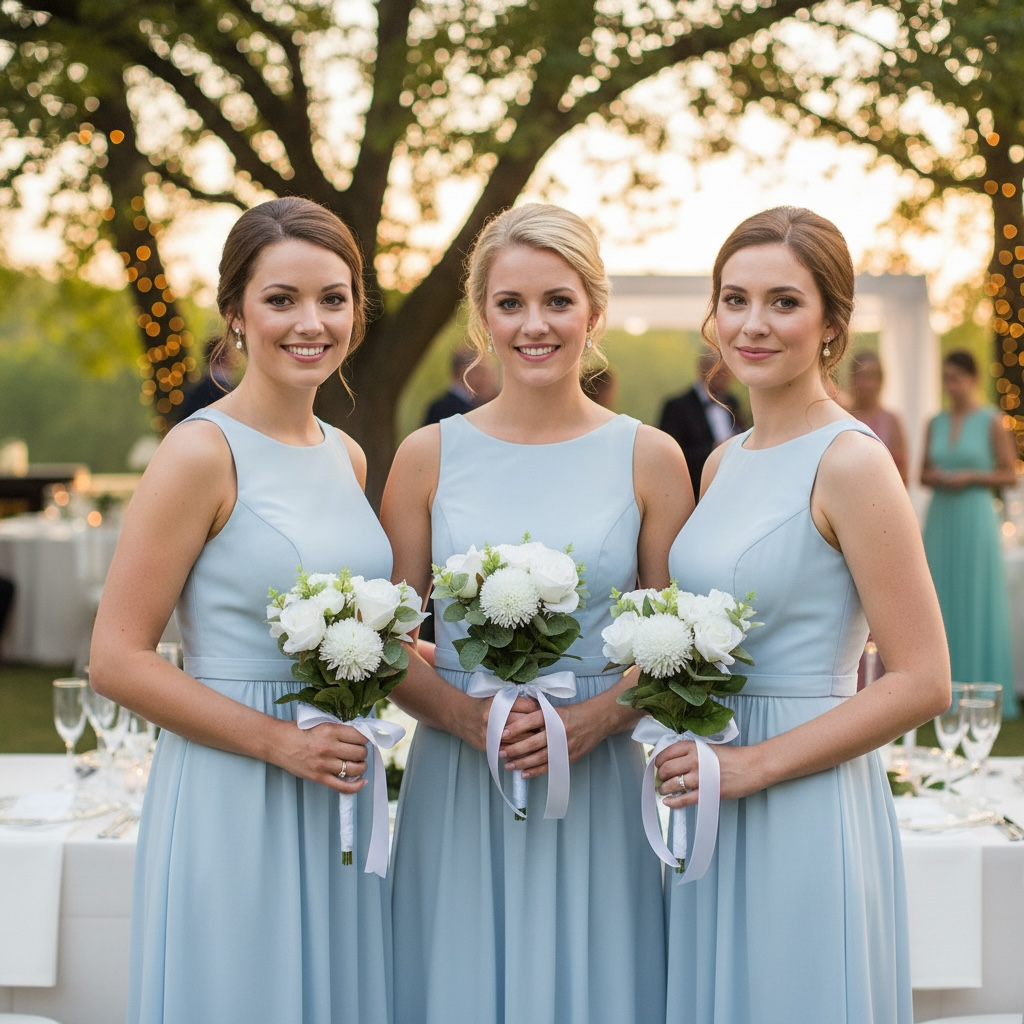 Bliss bridesmaid bouquet silk flowers wedding party – True Moments Company