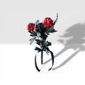 Wednesday bridesmaid bouquet dark floral silk wedding party – True Moments Company