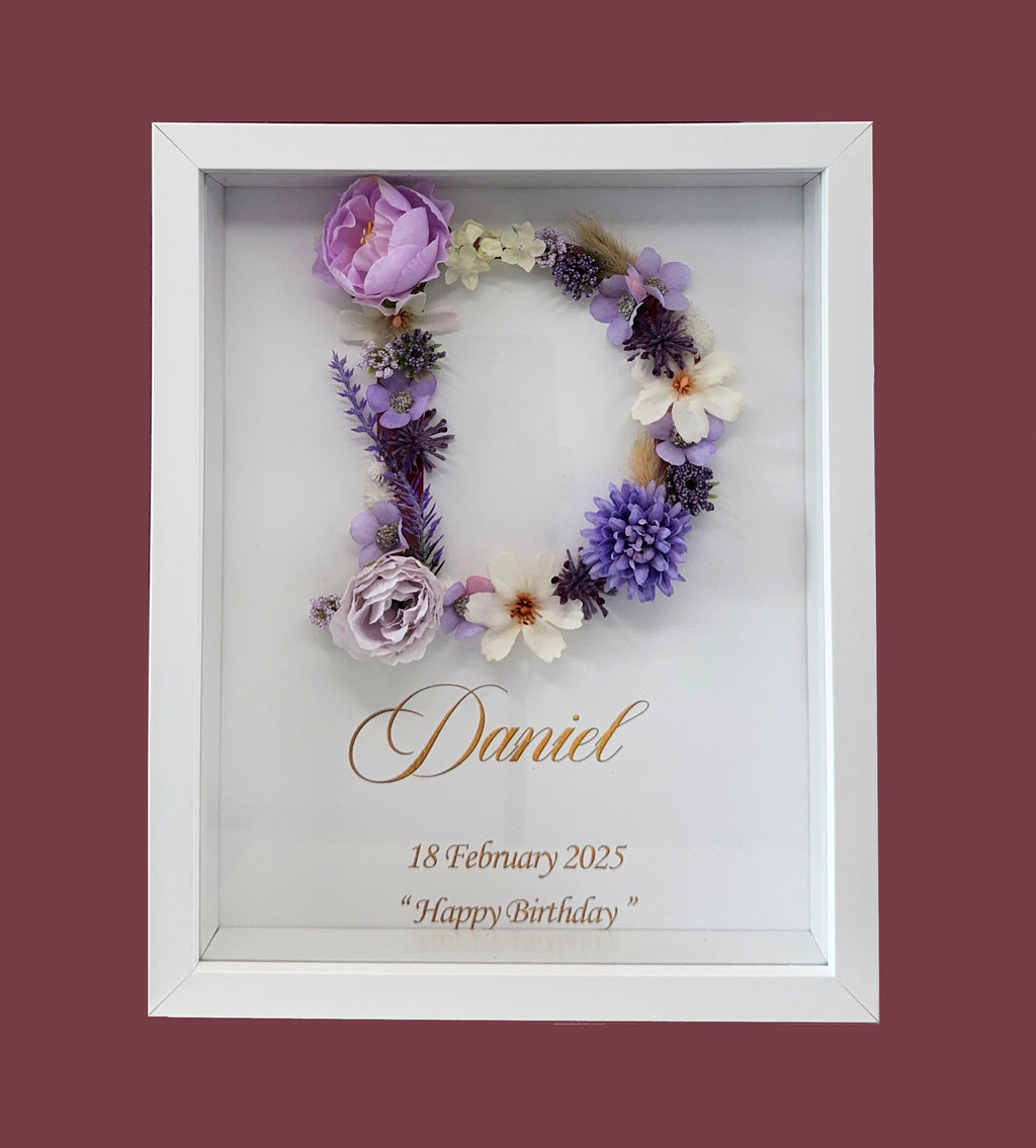 Floral frame 12x12 personalized wedding home decor gift – True Moments Company