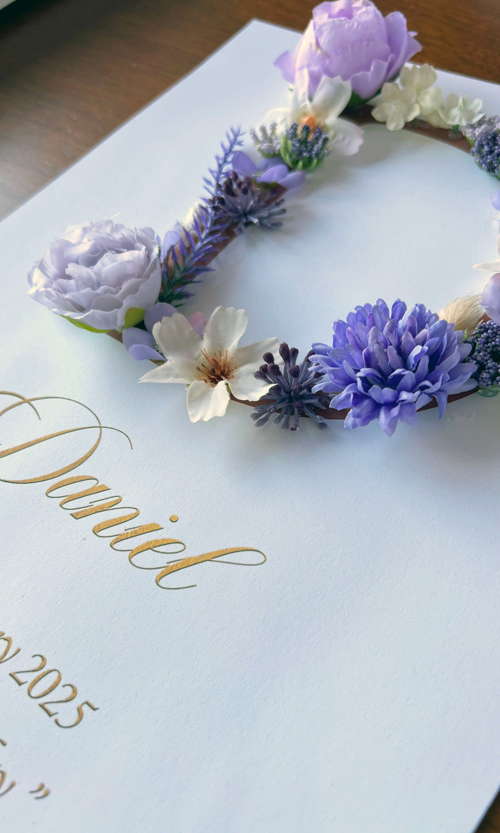 Floral frame 12x12 personalized wedding home decor gift – True Moments Company