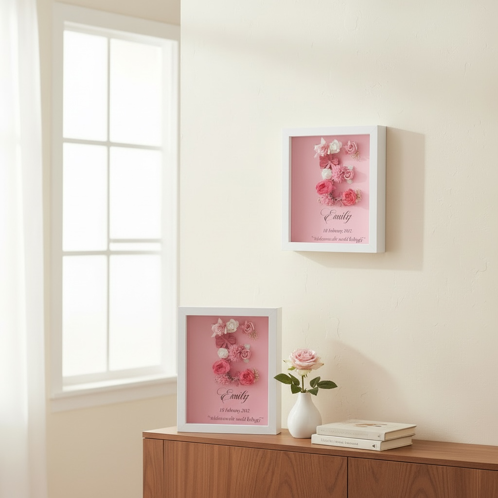 Floral frame 12x12 personalized wedding home decor gift – True Moments Company
