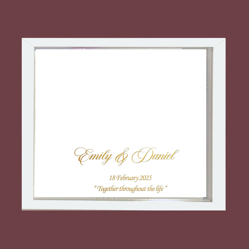 Floral frame 12x12 personalized wedding home decor gift – True Moments Company