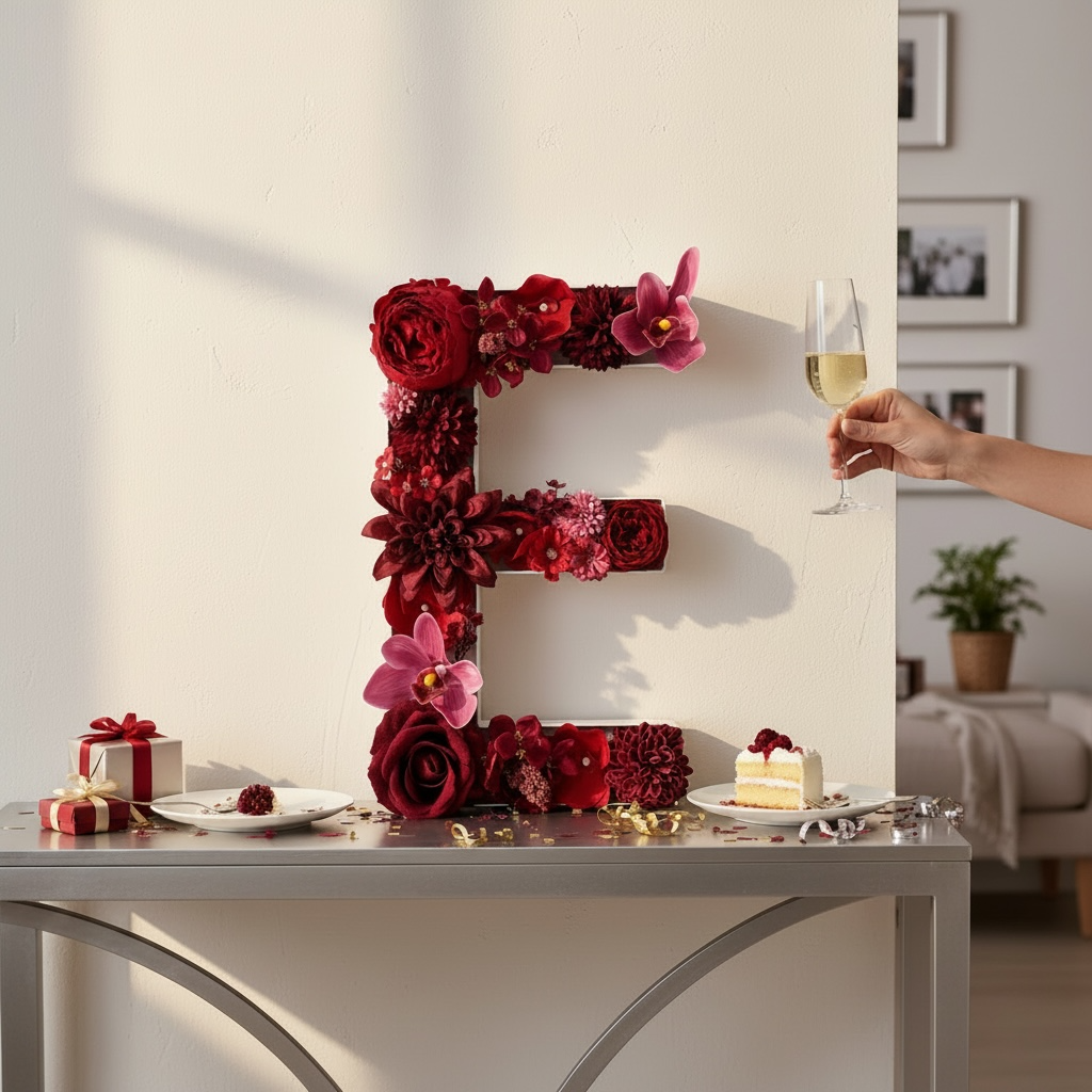 Personalized Floral Letter Decor