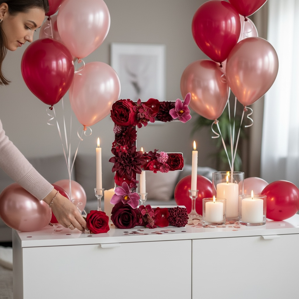 Personalized Floral Letter Decor