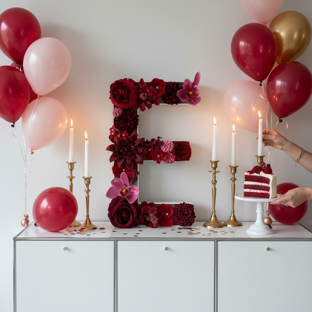 Personalized Floral Letter Decor