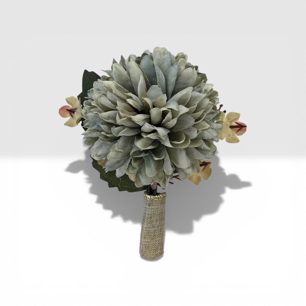 Elenor groom boutonniere silk flower wedding – True Moments Company
