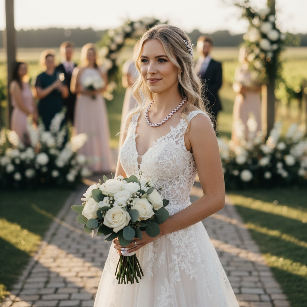 Moonlight necklace bridal jewelry wedding accessory – True Moments Company
