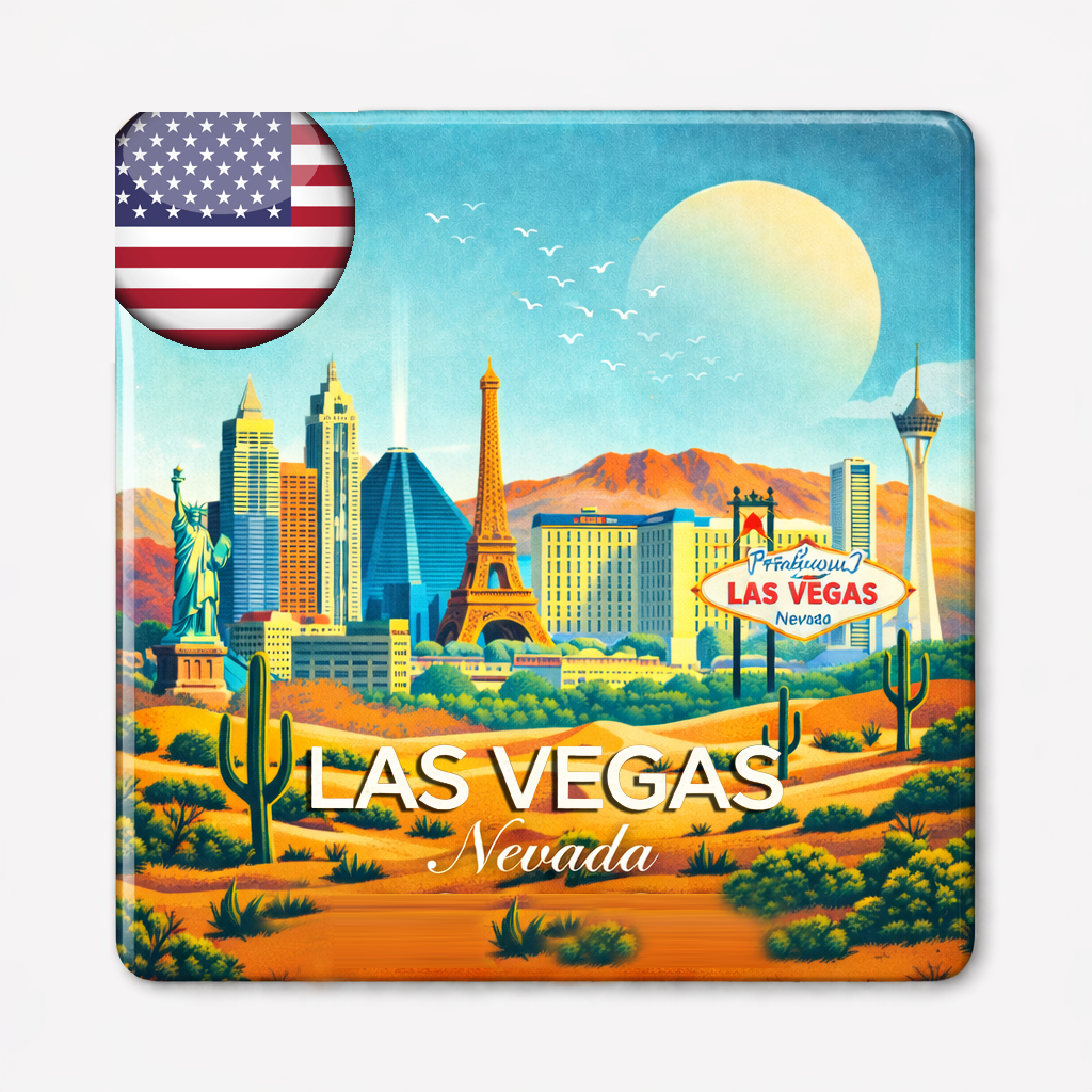 City themed decorative magnet US cities souvenir gift – True Moments Company