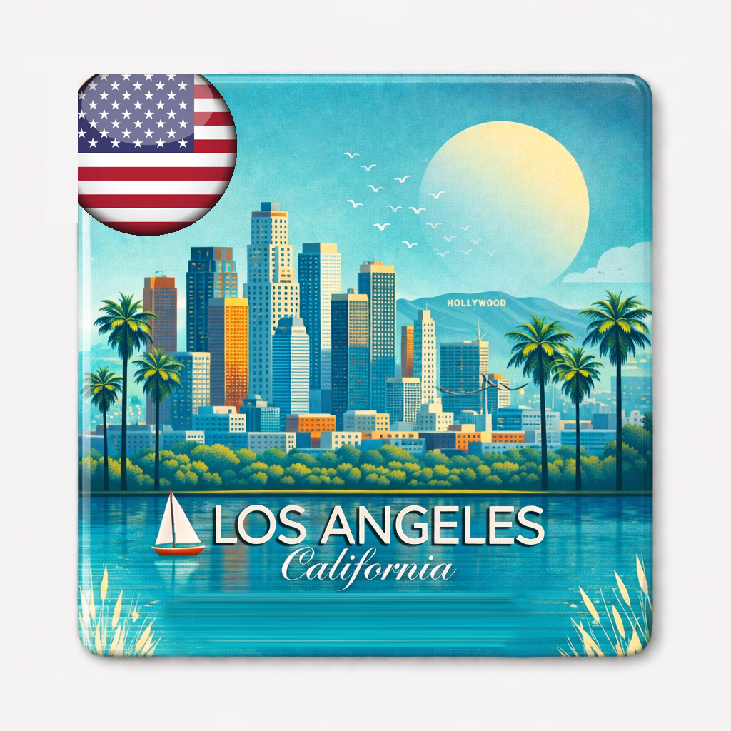 City themed decorative magnet US cities souvenir gift – True Moments Company