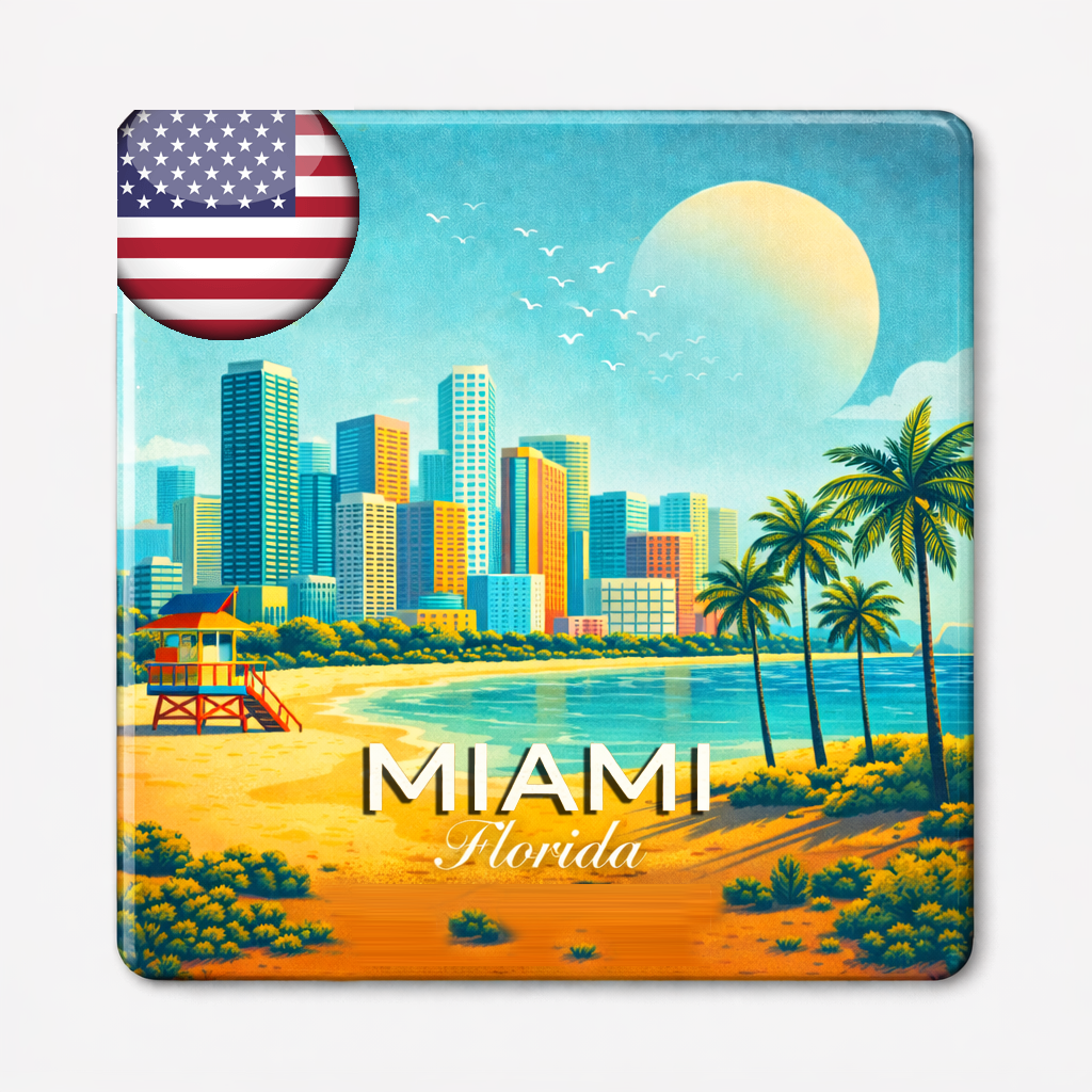 City themed decorative magnet US cities souvenir gift – True Moments Company