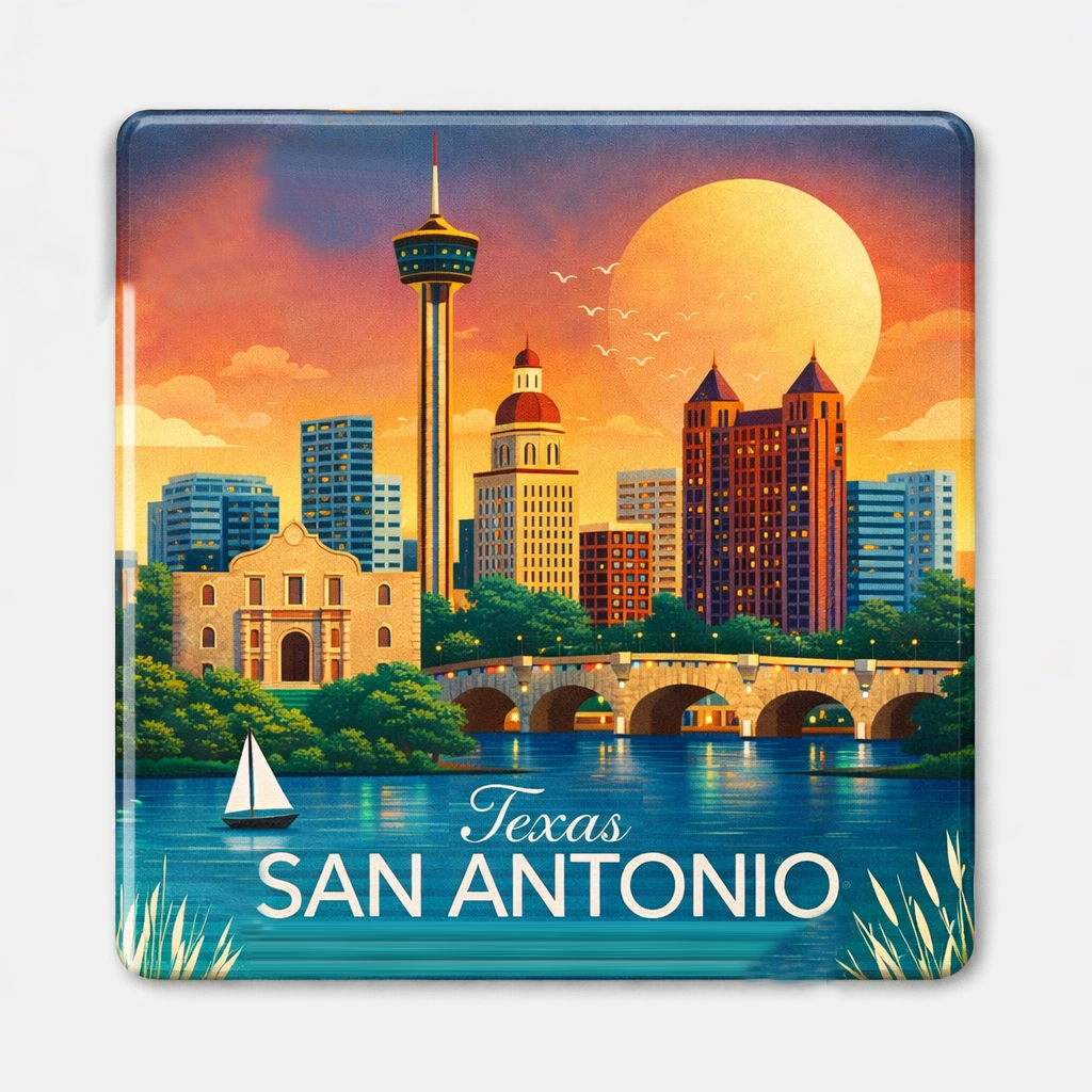 City themed decorative magnet US cities souvenir gift – True Moments Company