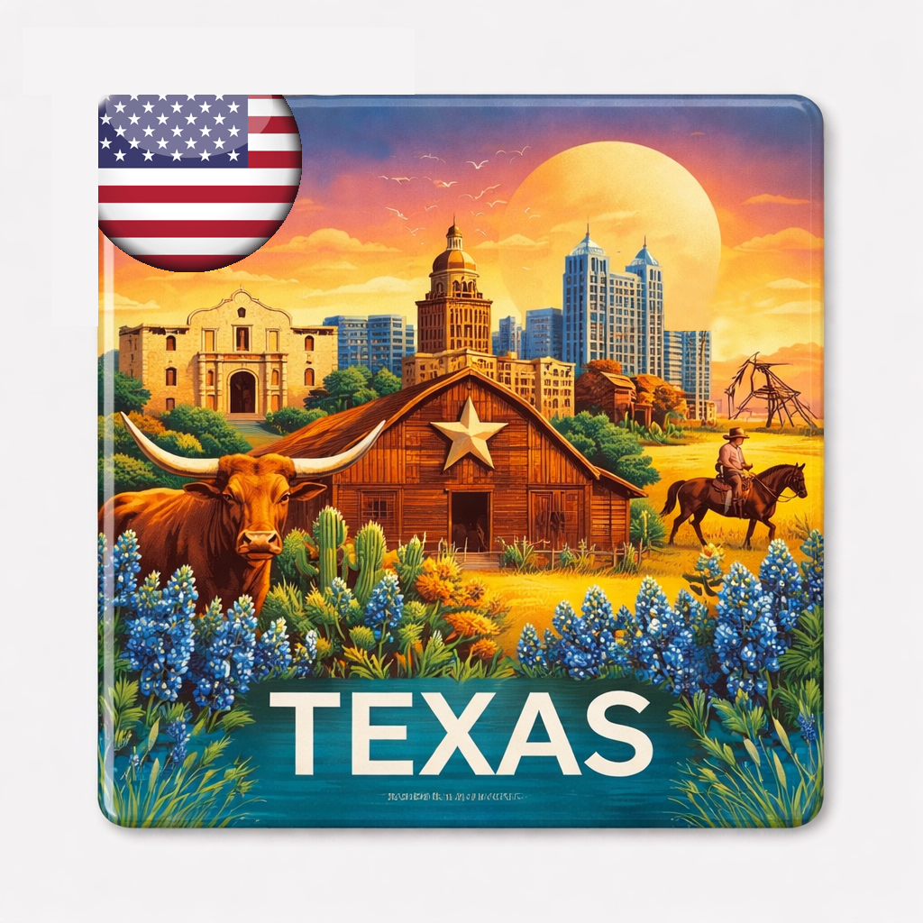 City themed decorative magnet US cities souvenir gift – True Moments Company