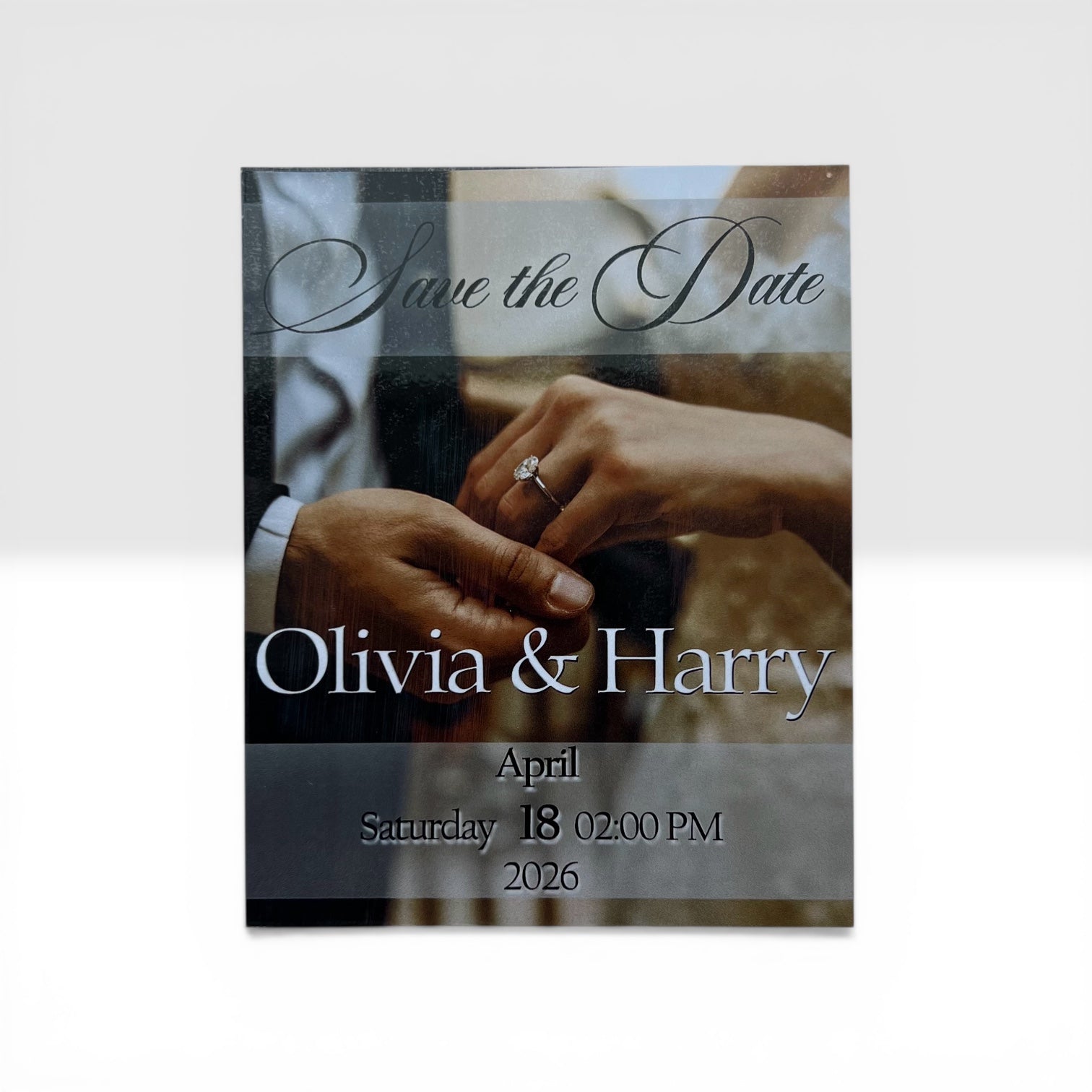 Save the Date magnet modern style wedding – True Moments Company
