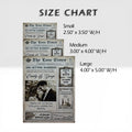 Save the Date magnet vintage newspaper style wedding – True Moments Company